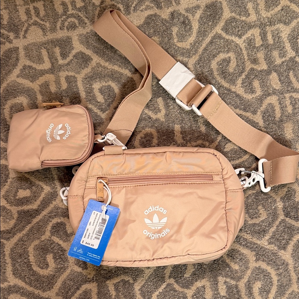 Adidas Originals Beige Crossbody Bag Duo